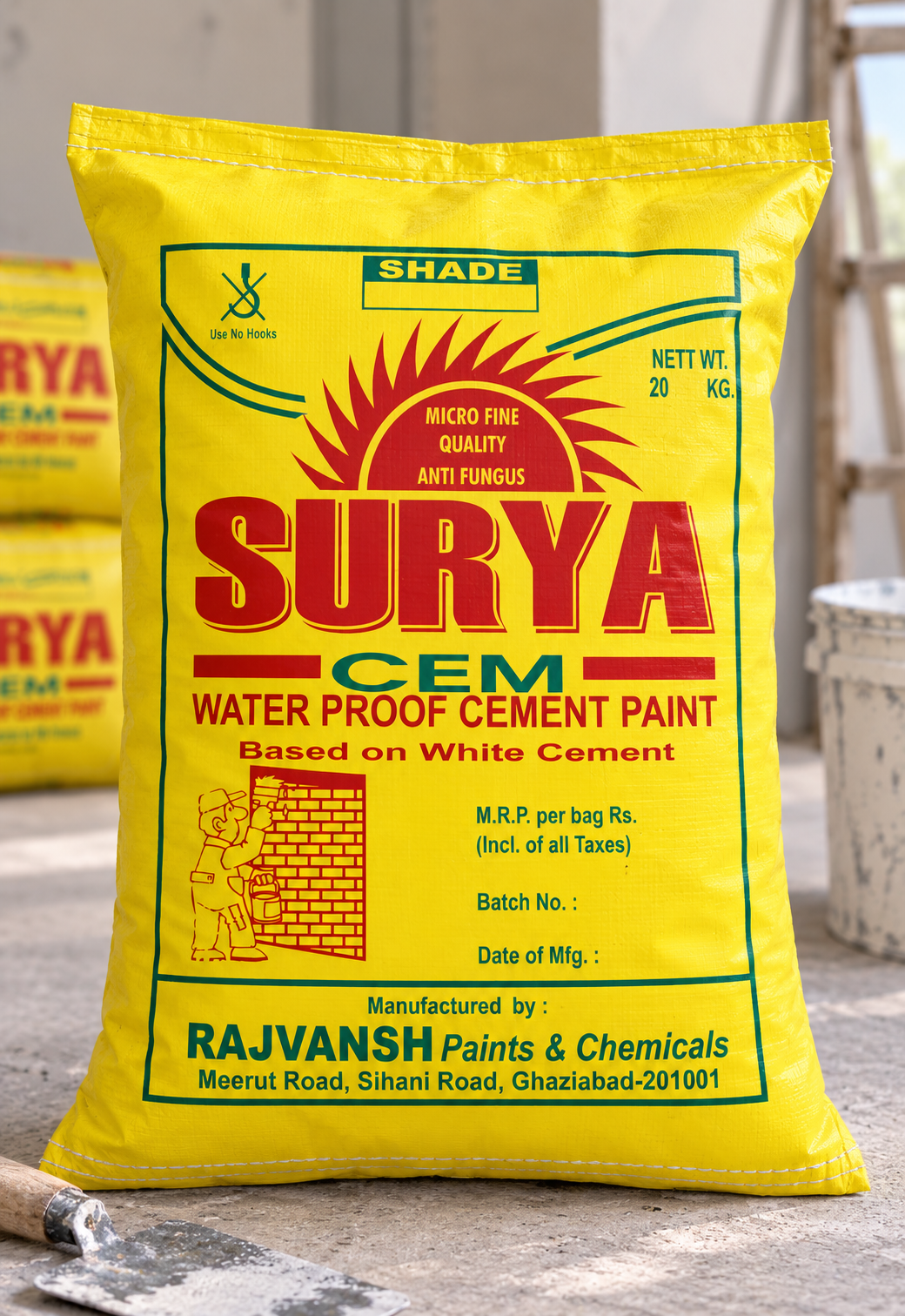 Surya Cem Water Proof Cement Paint - Shri Ji Rajvansh Paint & Chemical