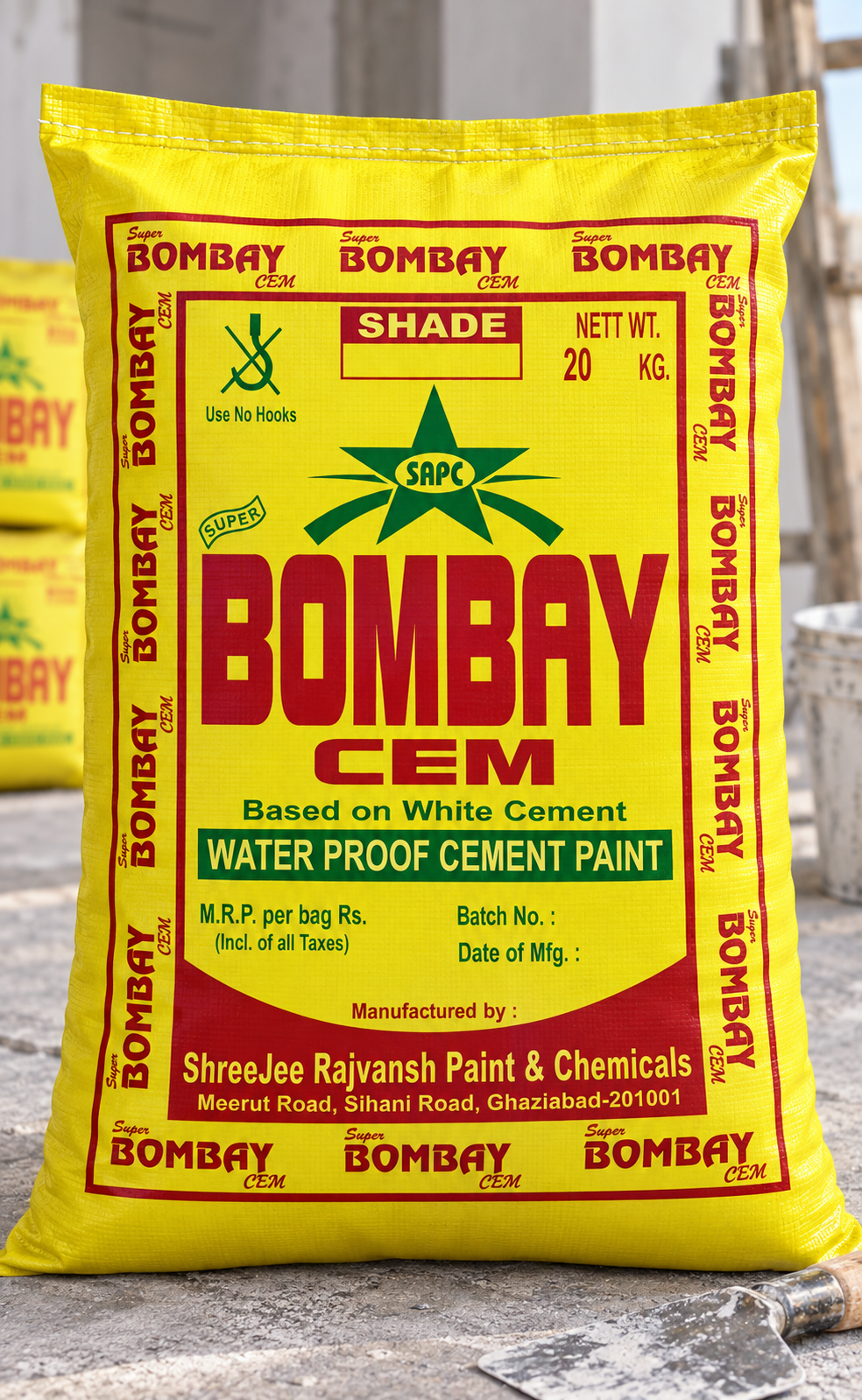 Bombay Cem Water Proof Cement Paint - Shri Ji Rajvansh Paint & Chemical