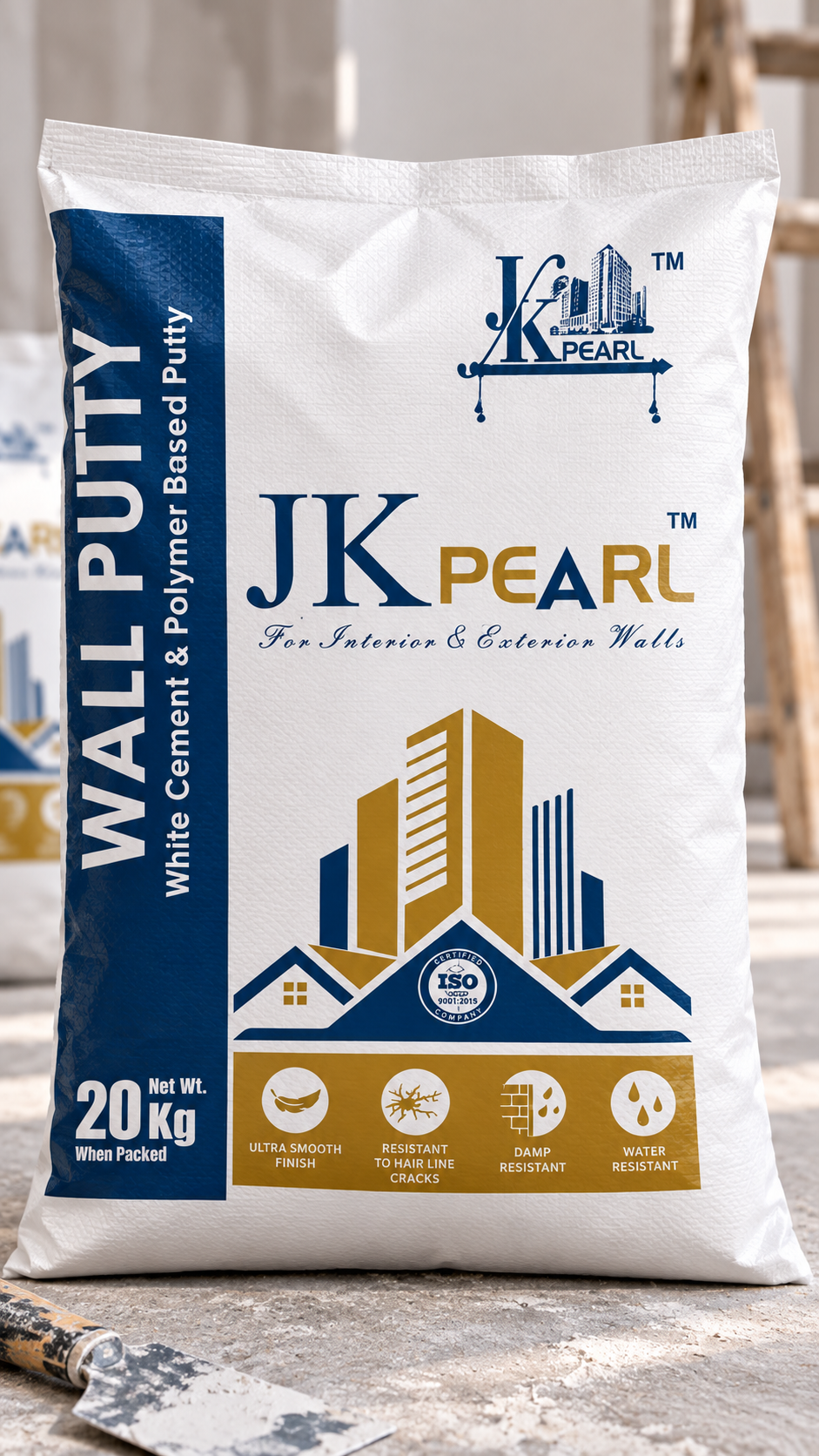JK Pearl White Cement & Polymer Based Putty  - Shri Ji Rajvansh Paint & Chemical